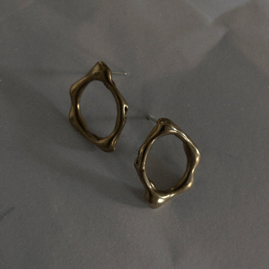 Gold Fluidity Studs