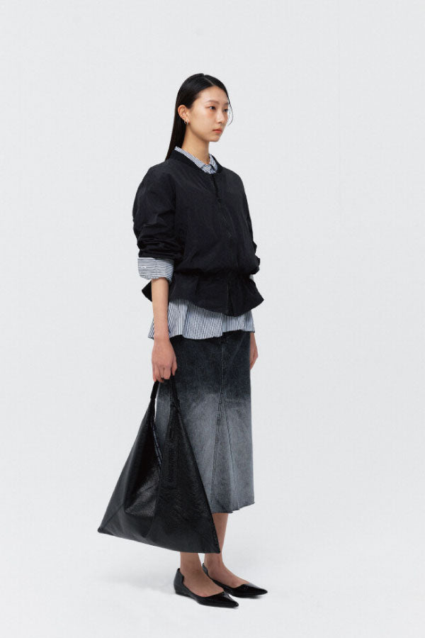 Air shirring jumper black