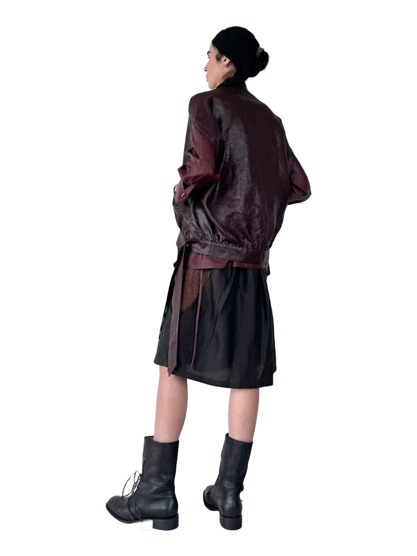 Arc pleat skirt