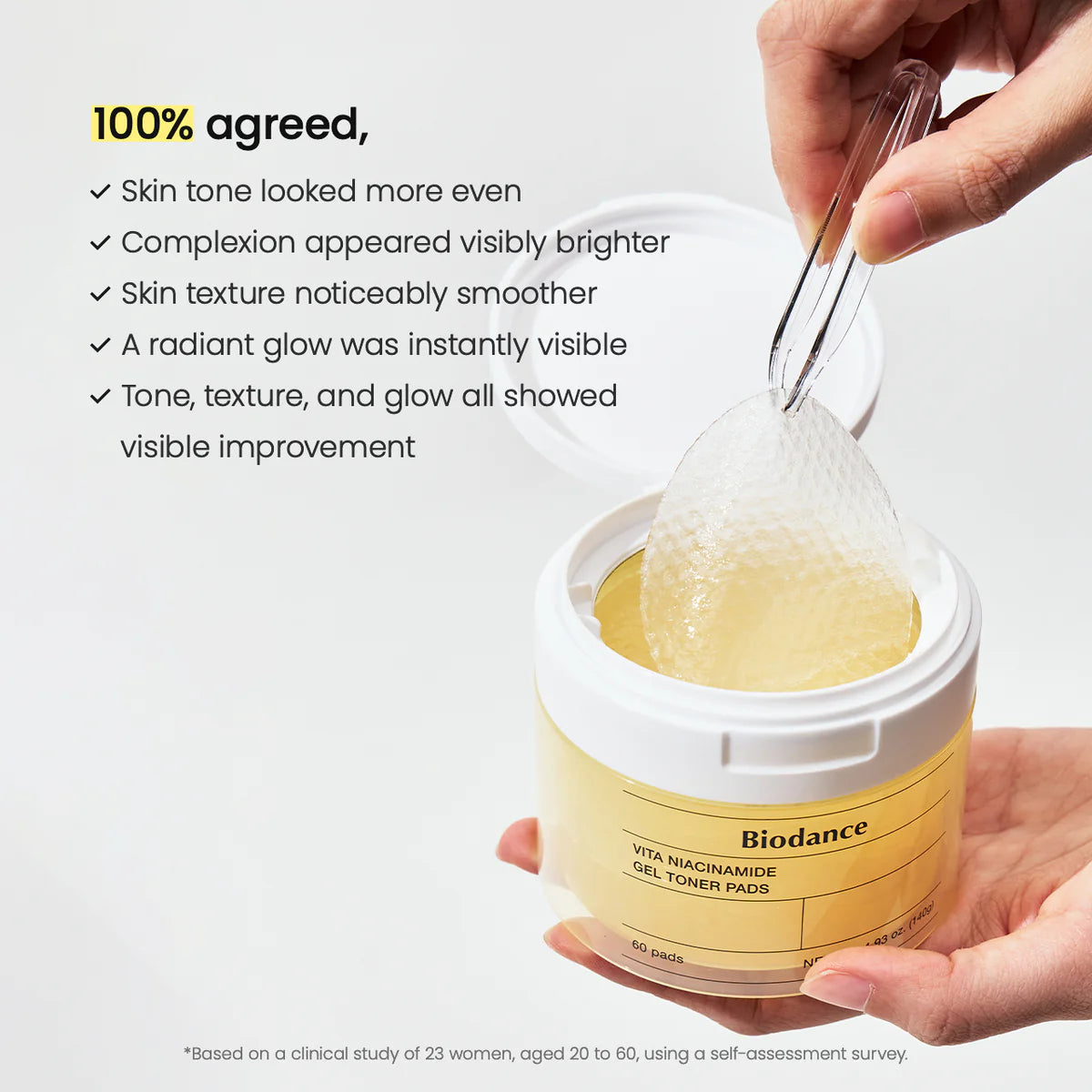 BIODANCE Vita Niacinamide Gel Toner Pads 60Pads