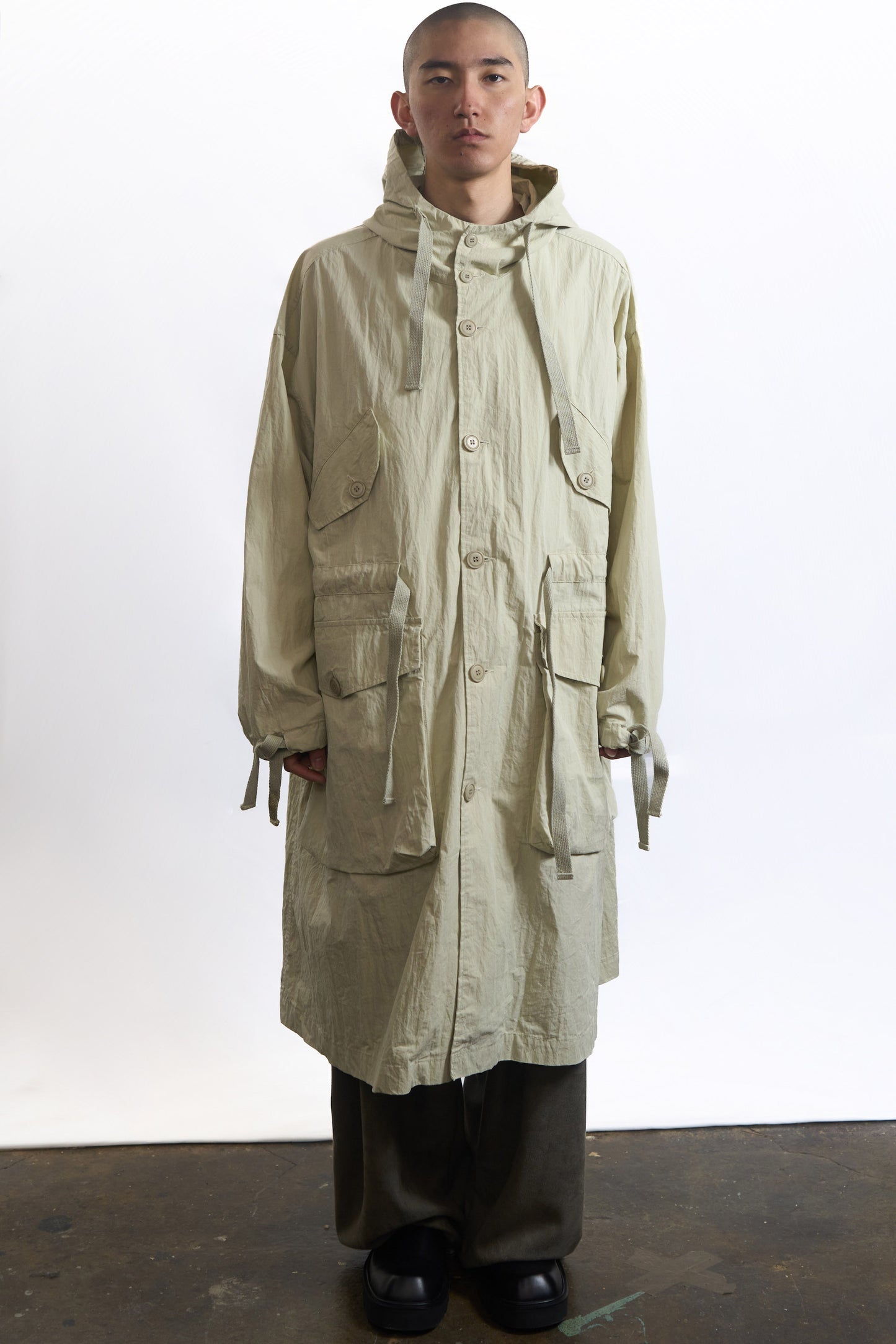 Rough Shell Coat Washed Butter