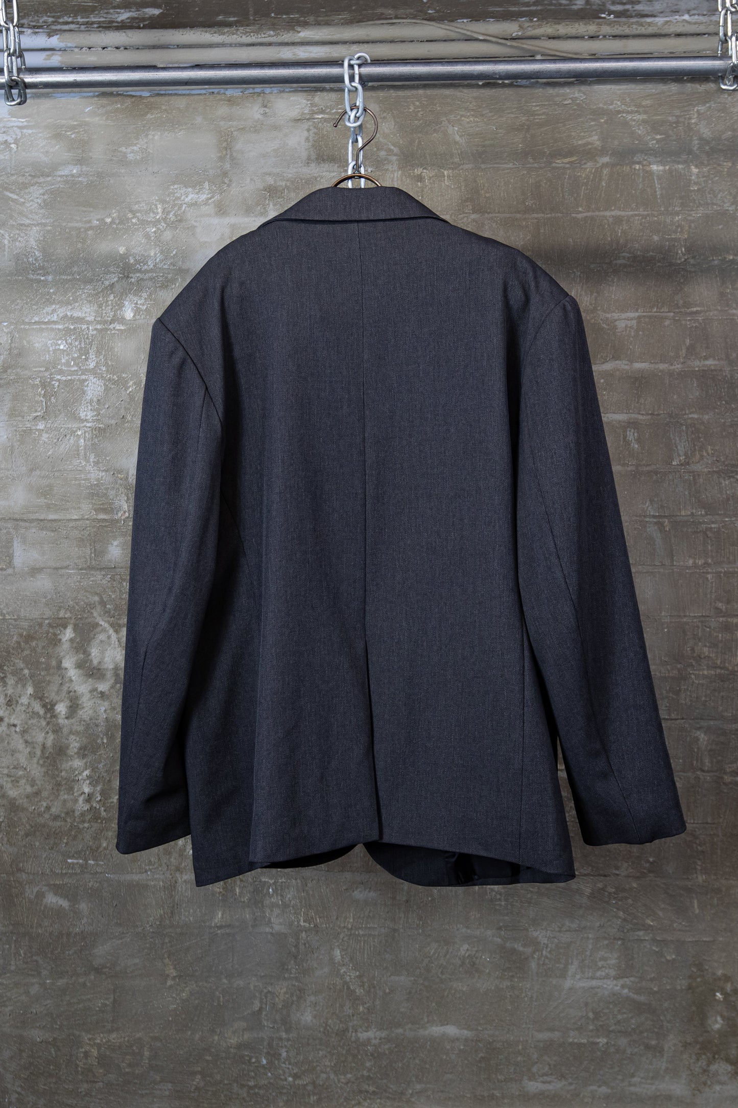 Oversized tailored blazer grey