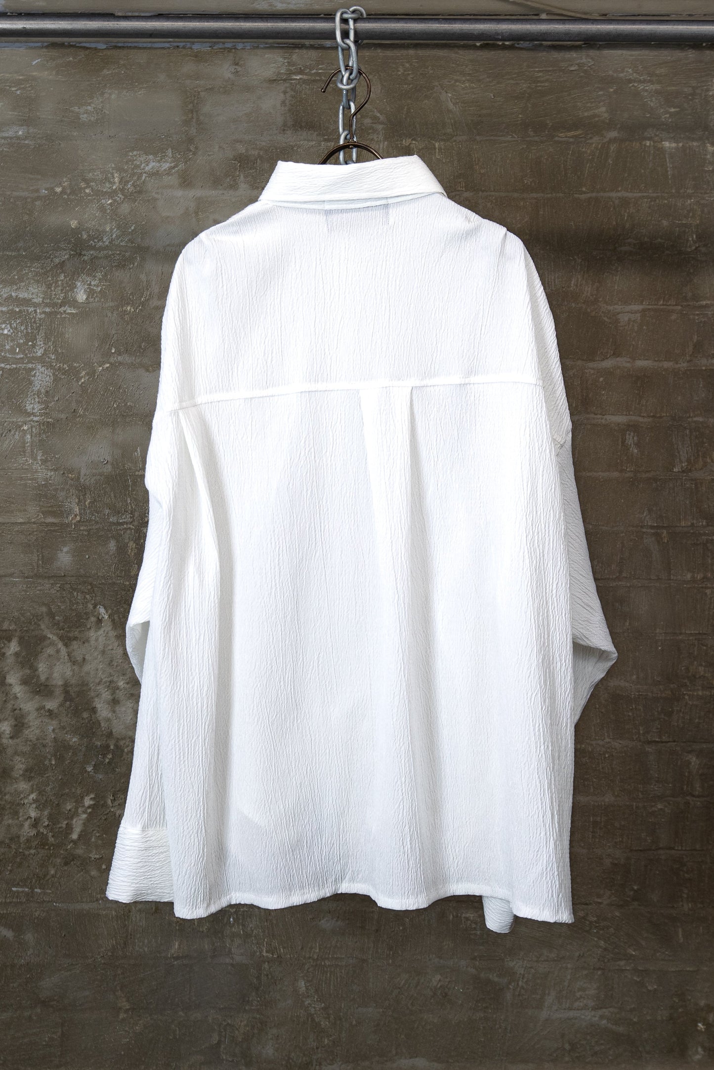 Drawstring detail shirt white