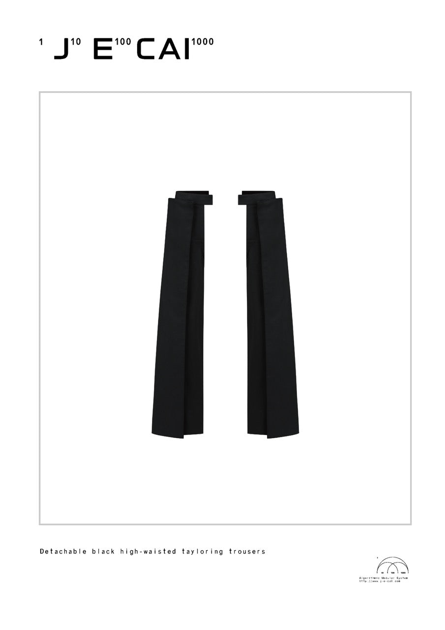 Detachable panel construction trousers