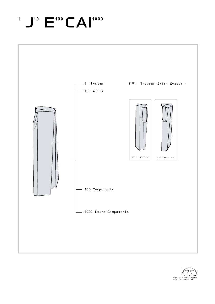 Detachable panel construction trousers