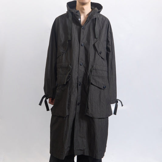 Rough Shell Coat Dust Charcoal