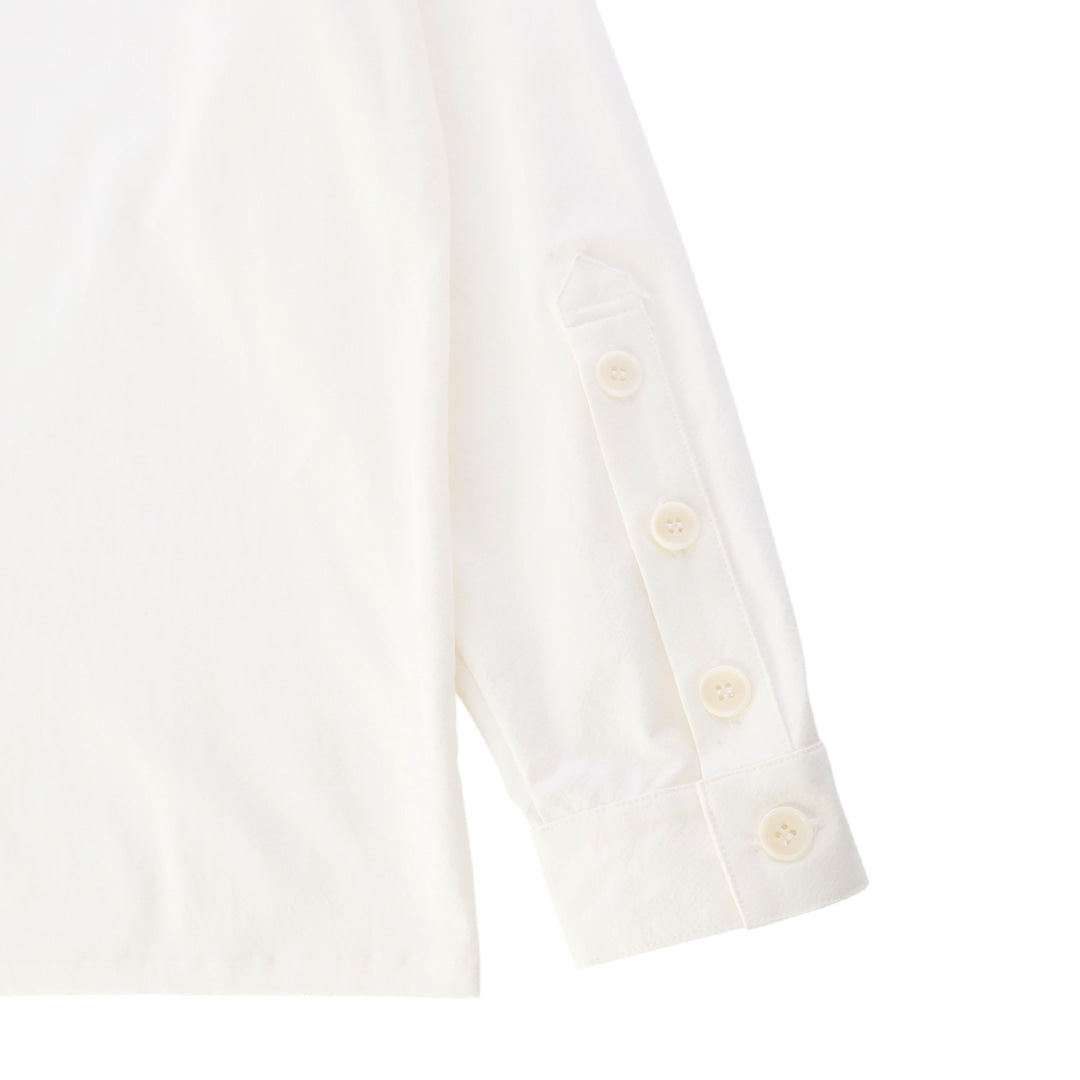 Layered collars shirts_ver imbalance (white)