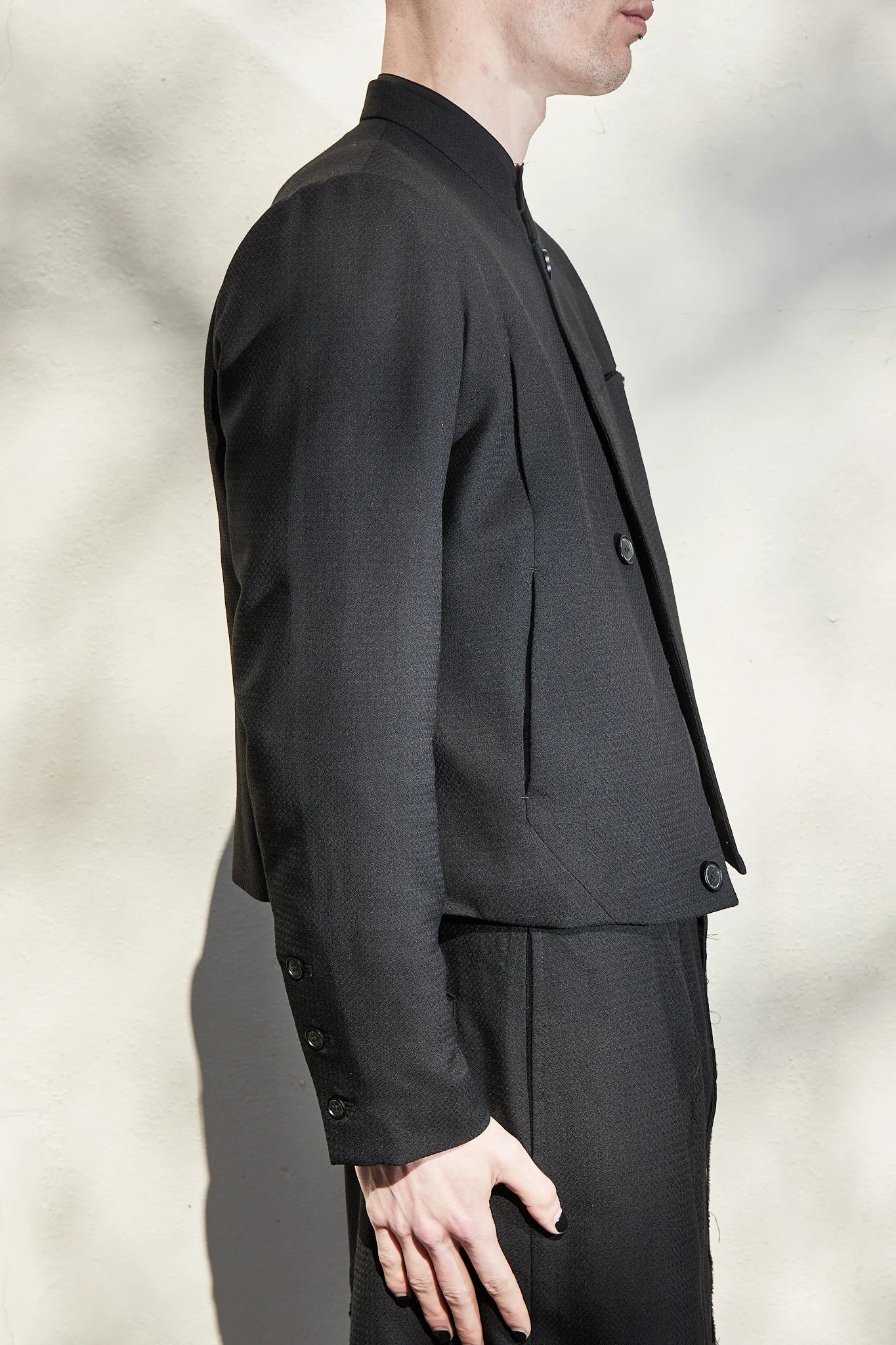 Flat edge tailored jacket