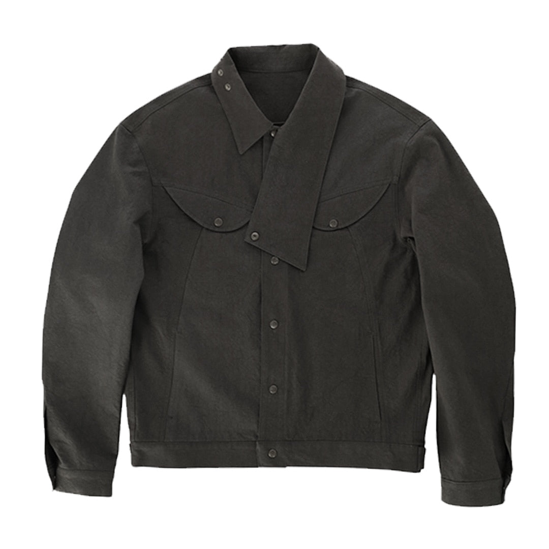 Wind collar jacket_ver balance (dark grey)