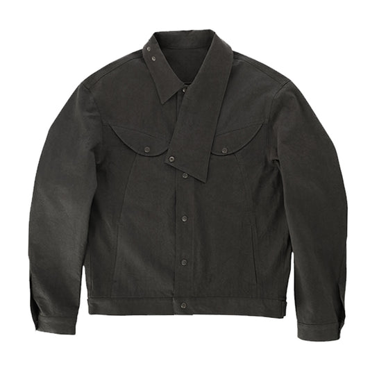 Wind collar jacket_ver balance (dark grey)