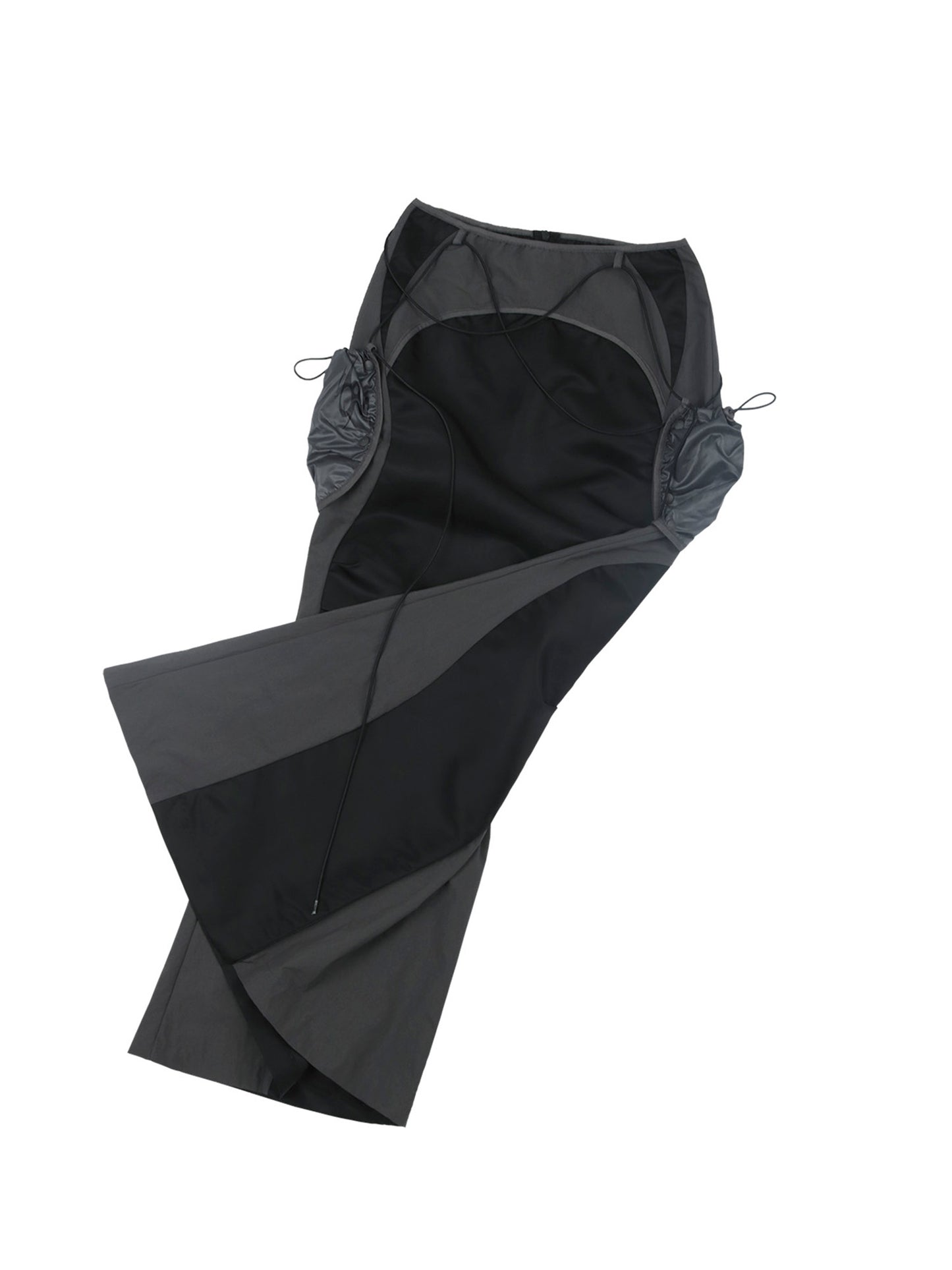 Pocket bag long skirt black