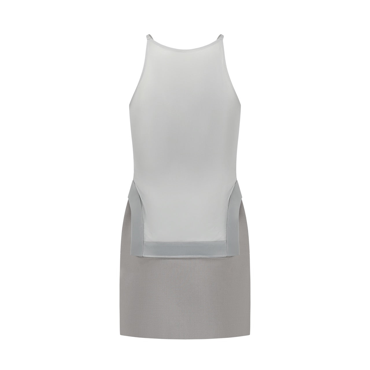 Detachable double layer soft tulle camisole mini dress set - Skirt