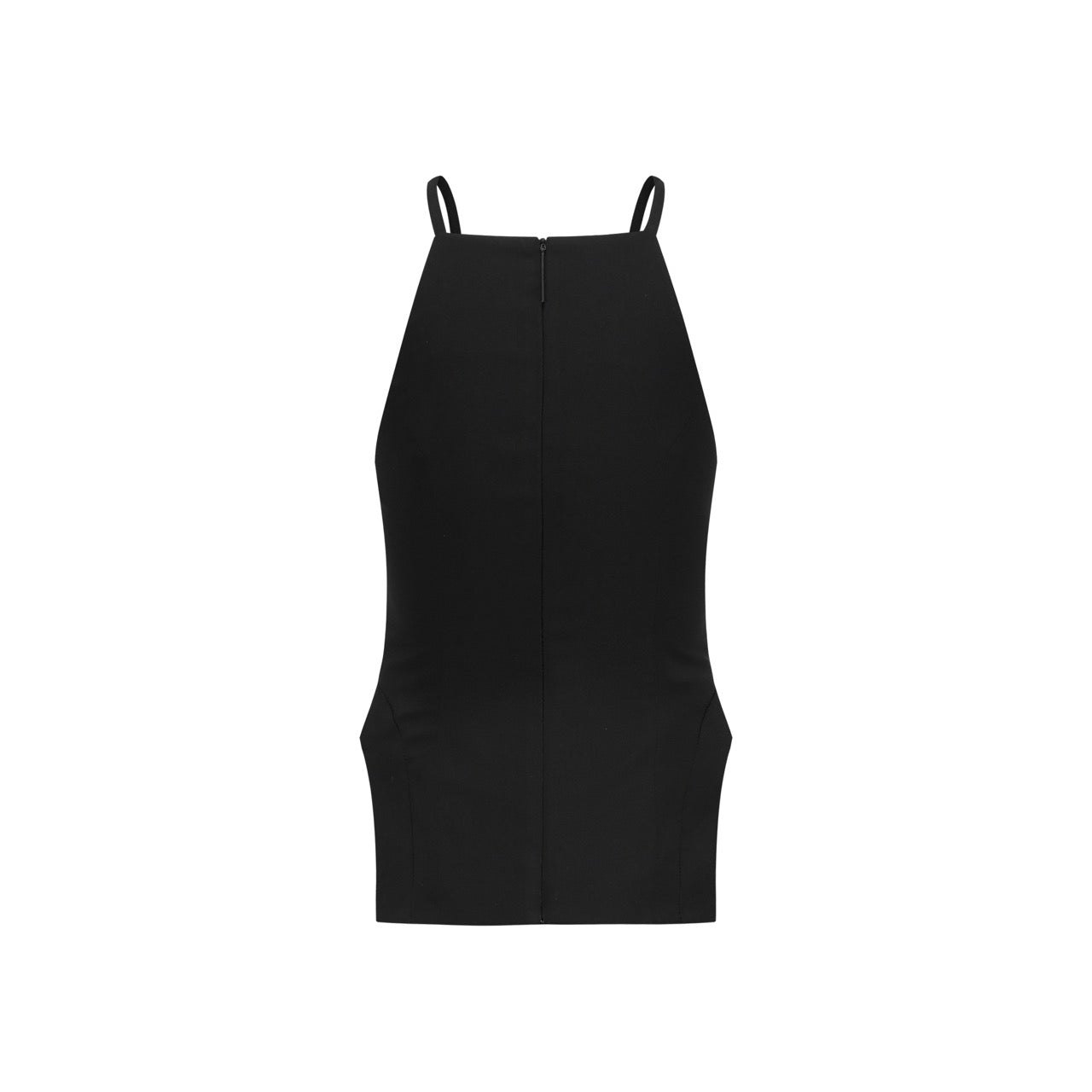 Detachable high square neck camisole asymmetric draped maxi dress set