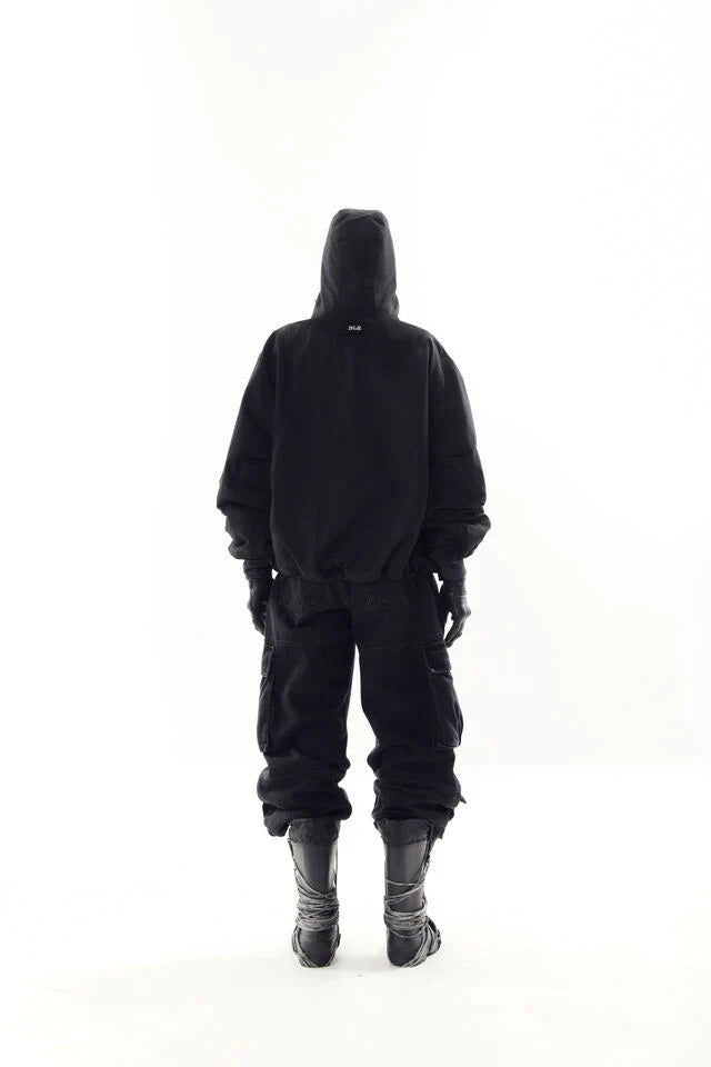 Mesh Paneled Jacket Black