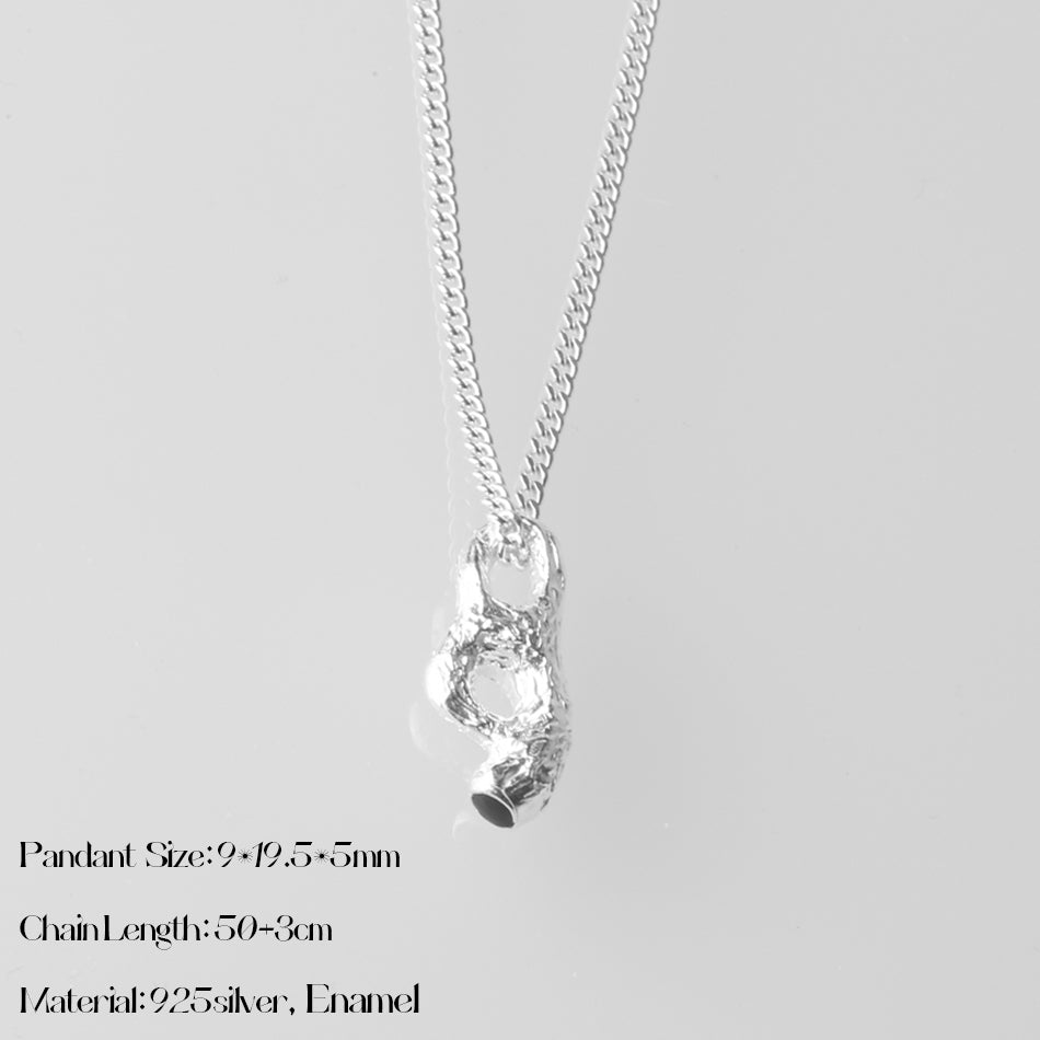Black billow necklace