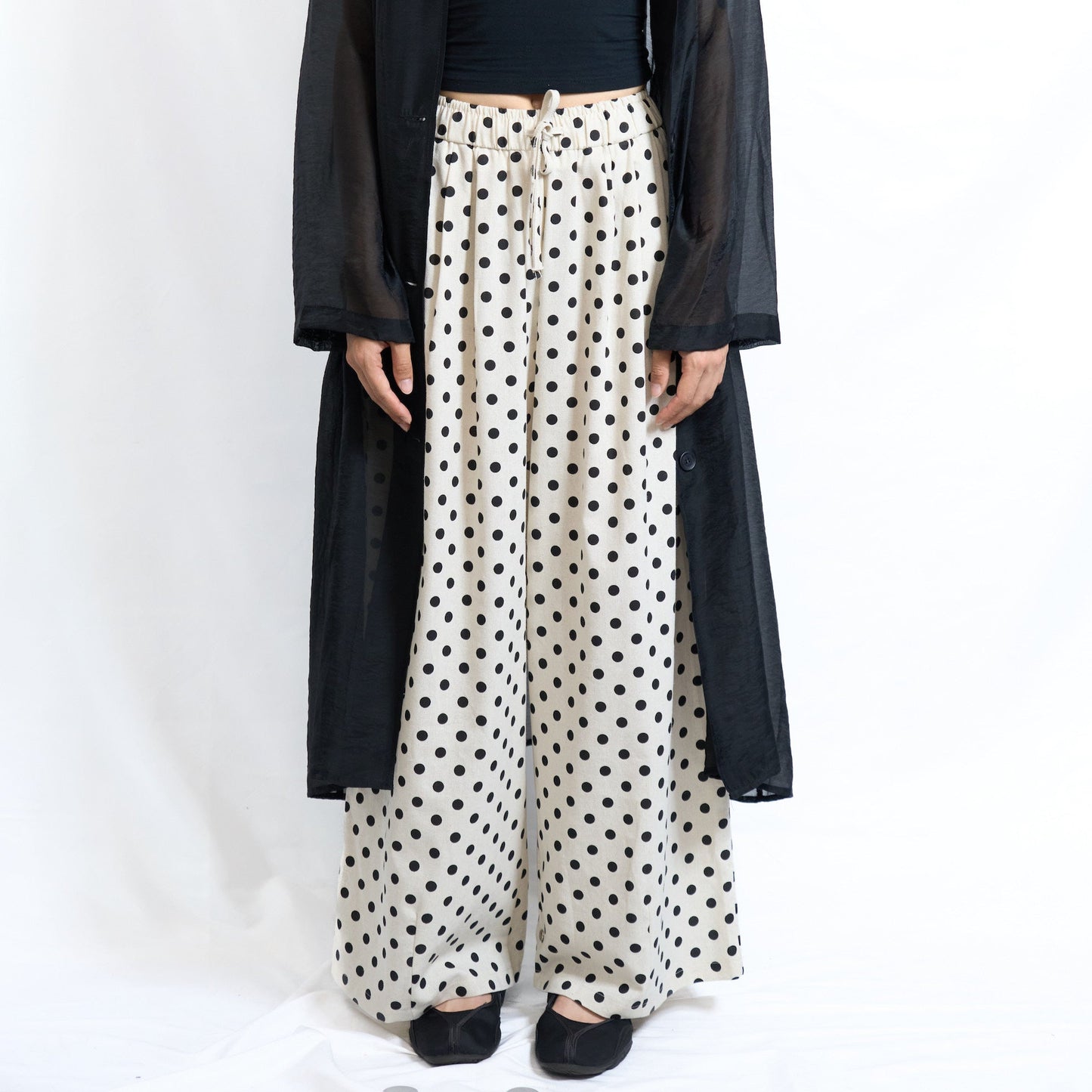 Polka Drawstring Pants