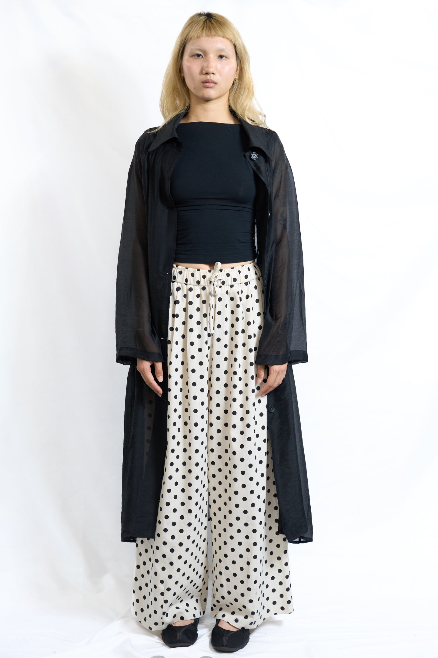Polka Drawstring Pants