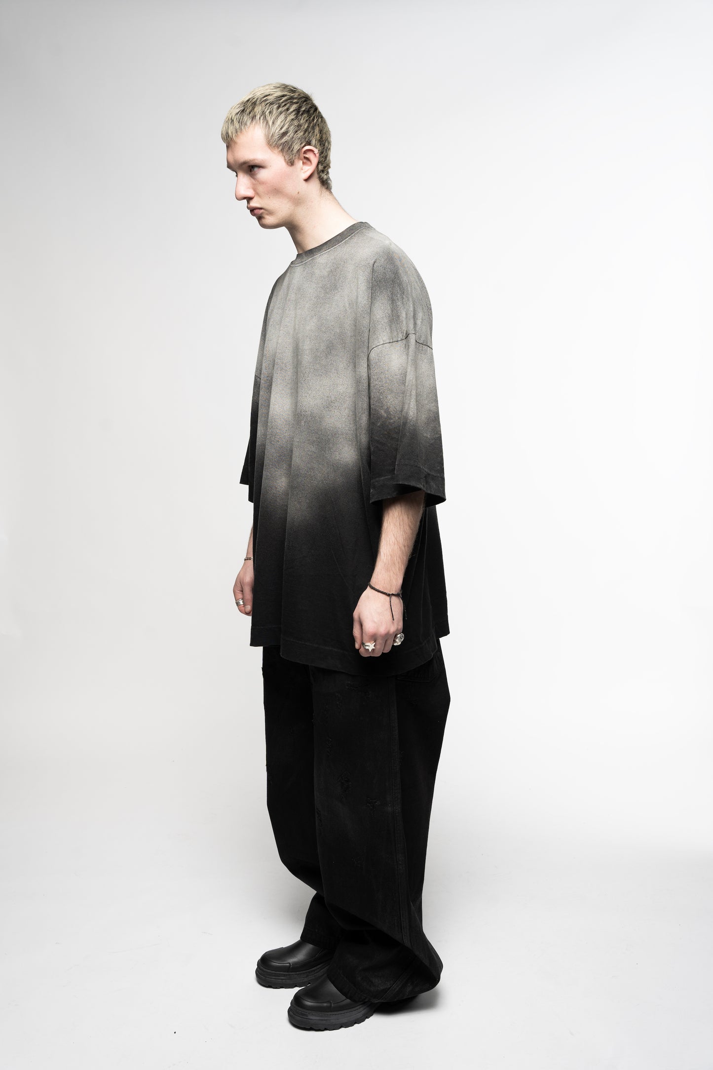 Oversized Gradation Dyed T-Shirt