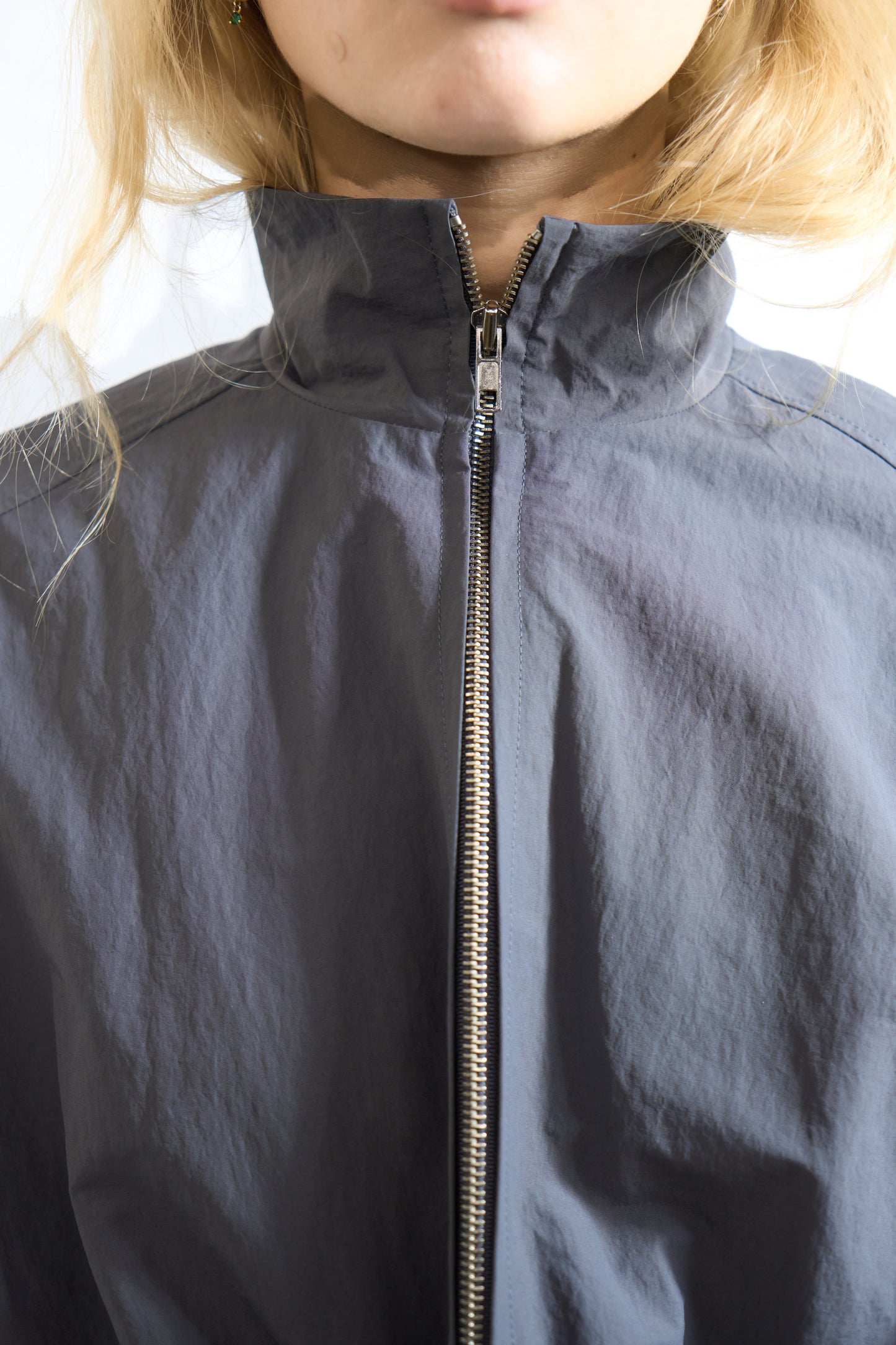 Volume Zip-Up Set Dress Slate Grey