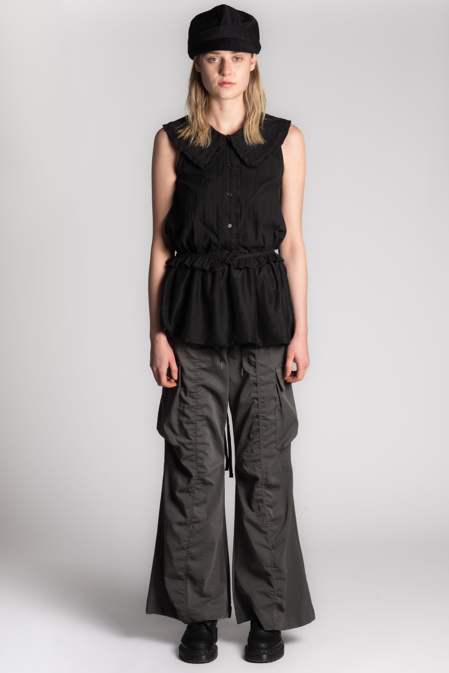Ruffle collar blouse