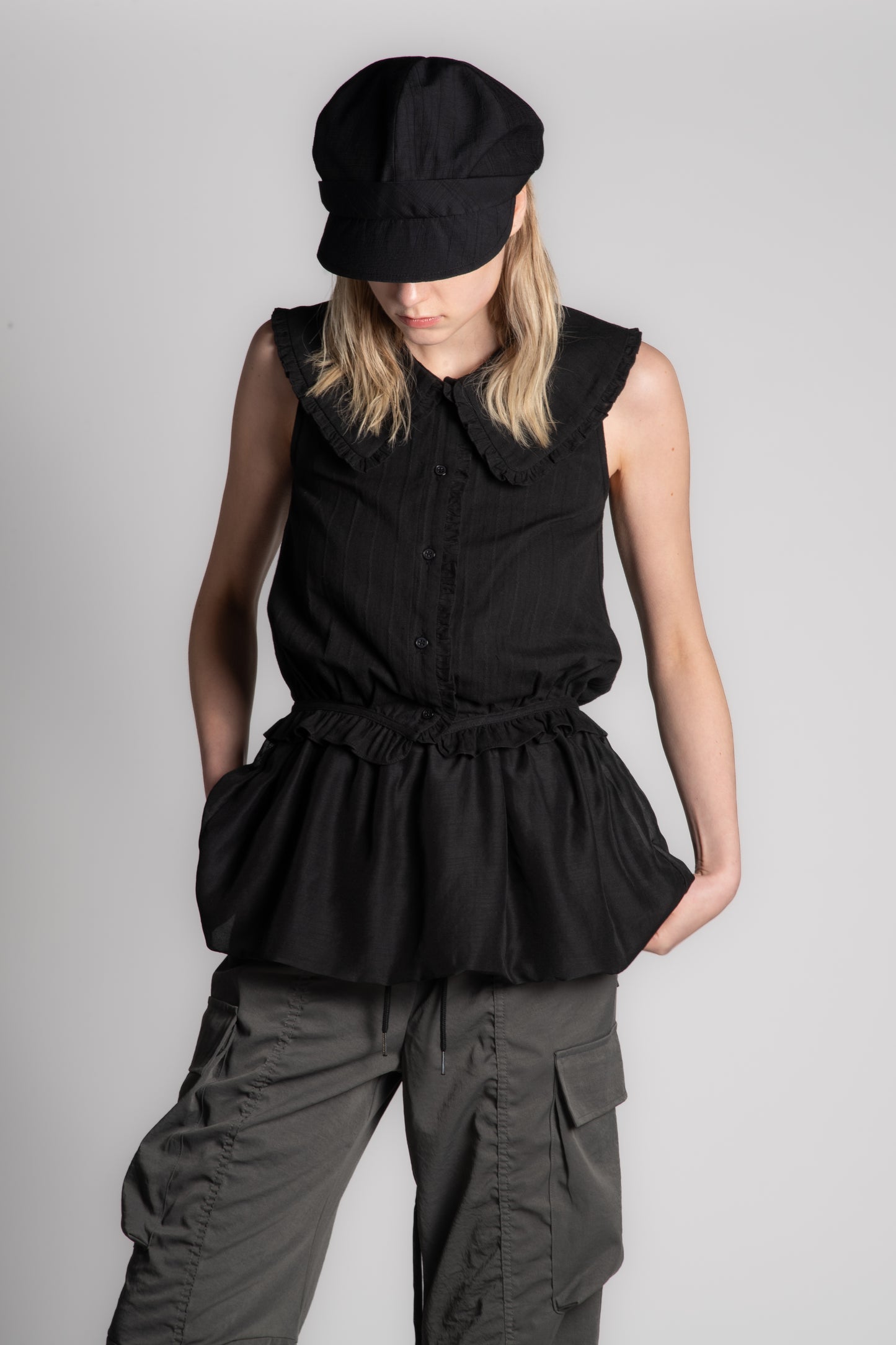 Black hunting cap
