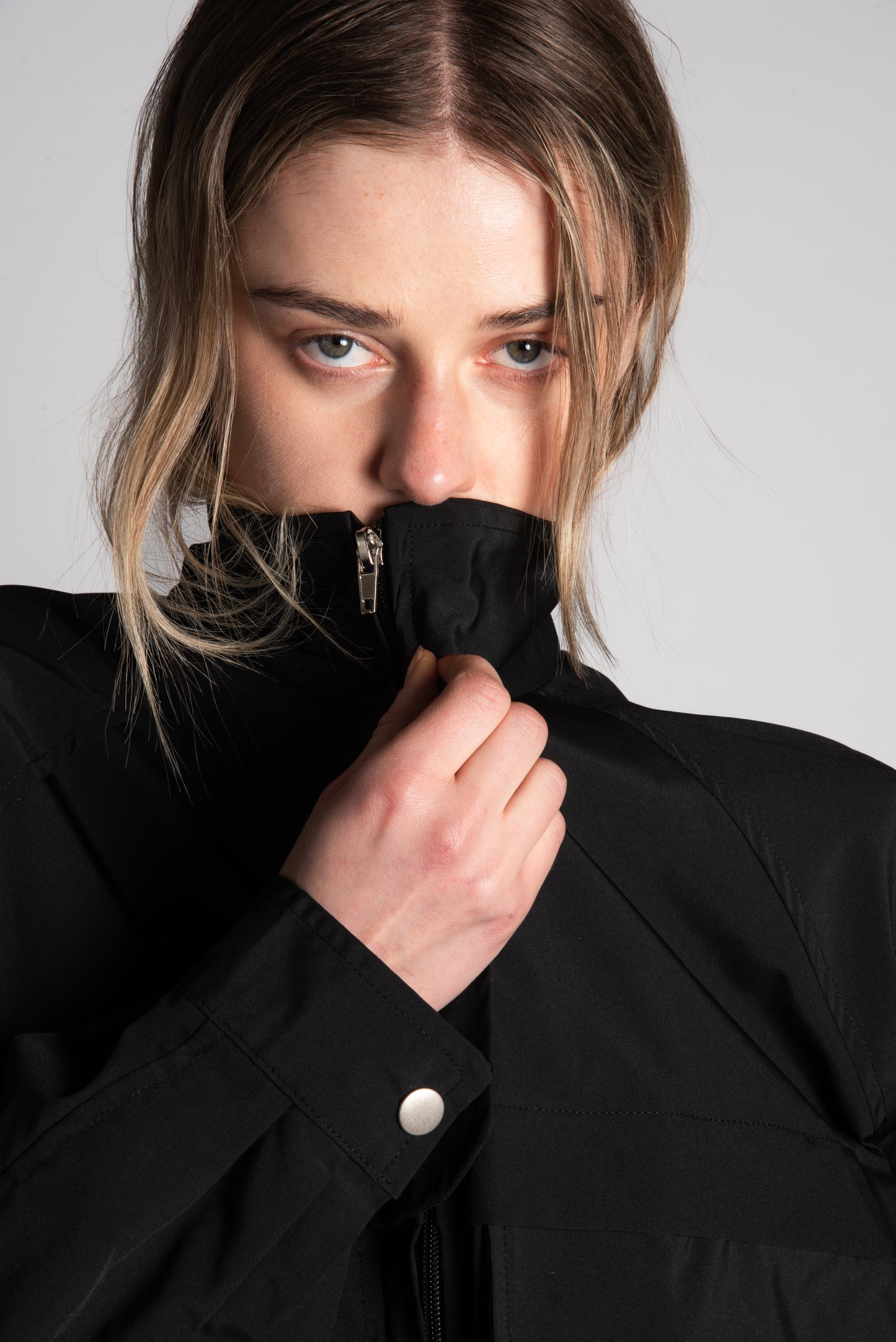 Black big pockets jacket
