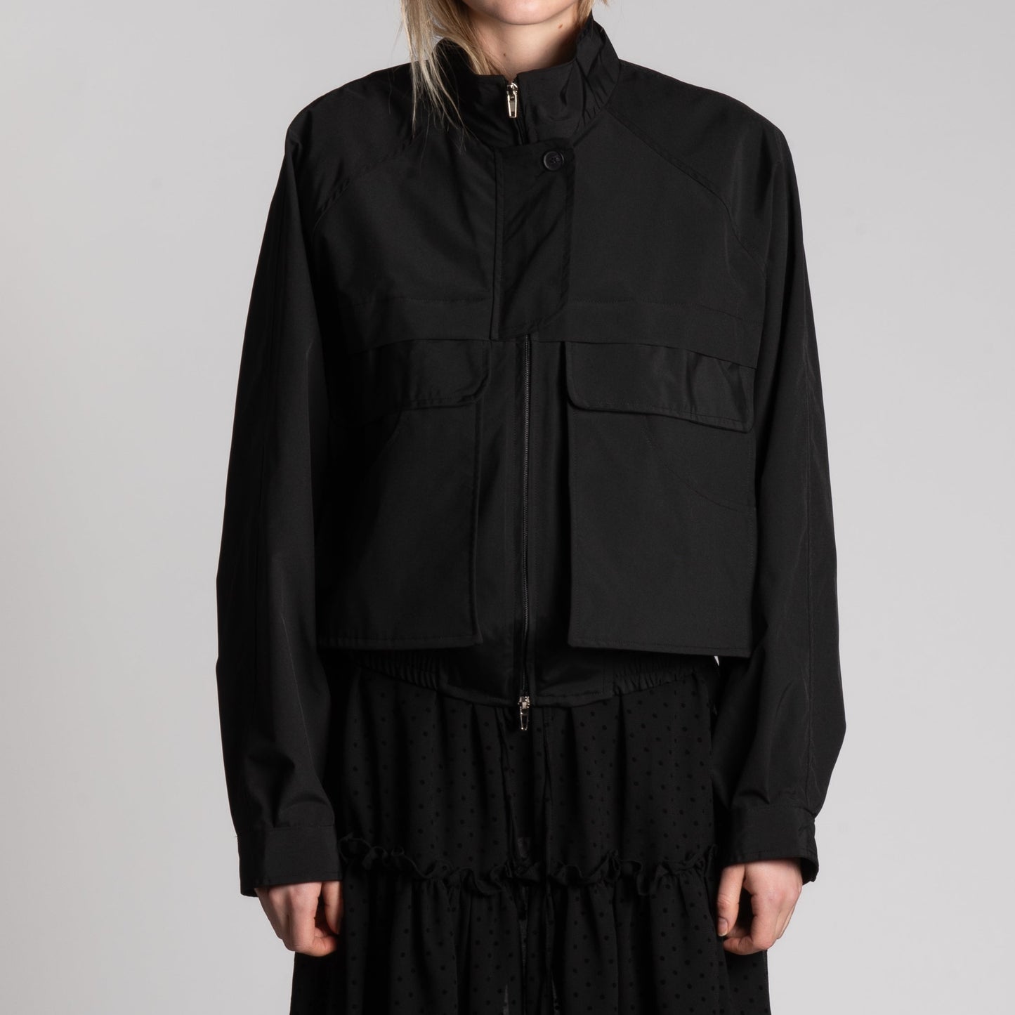 Black big pockets jacket