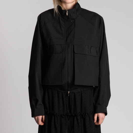 Black big pockets jacket