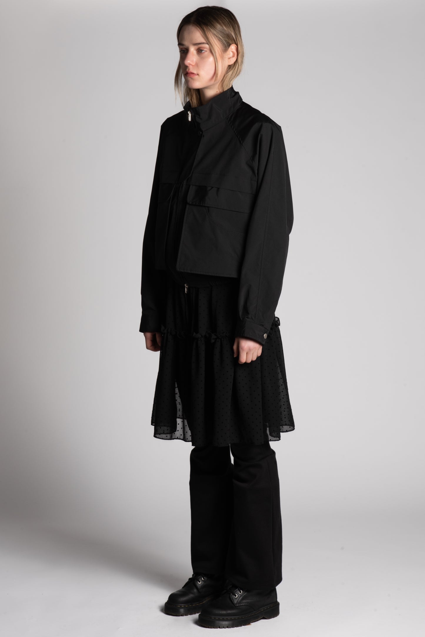 Black big pockets jacket