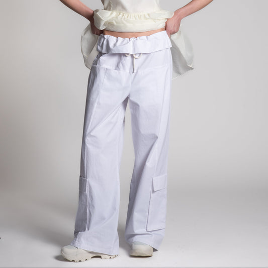 White cotton pants