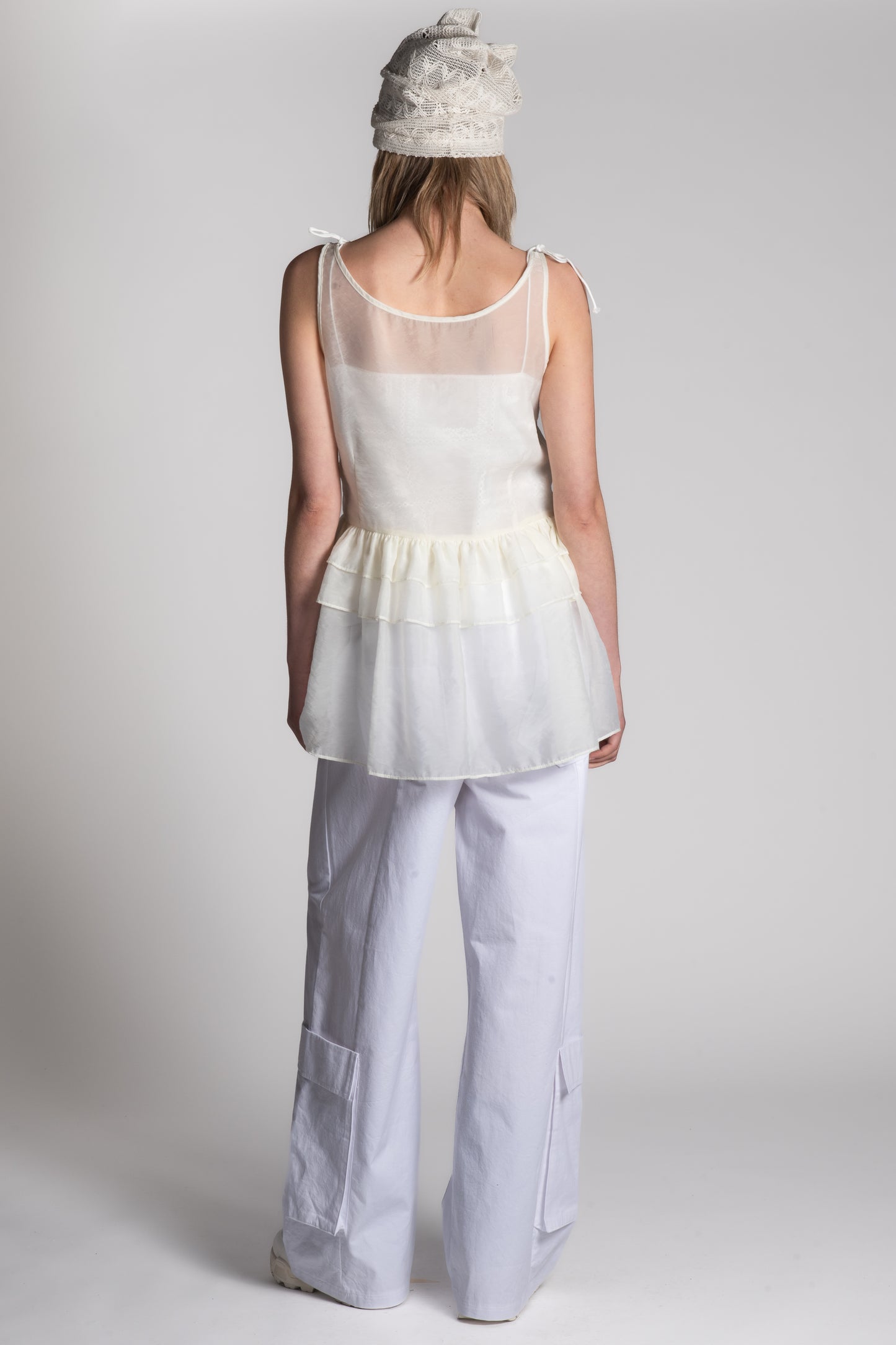 White cotton pants