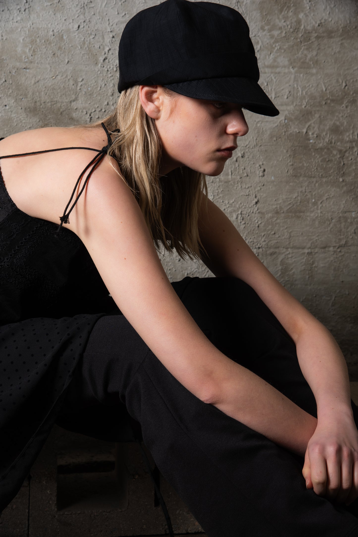 Black hunting cap
