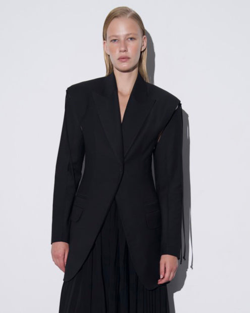 Double breasted fitted jacket