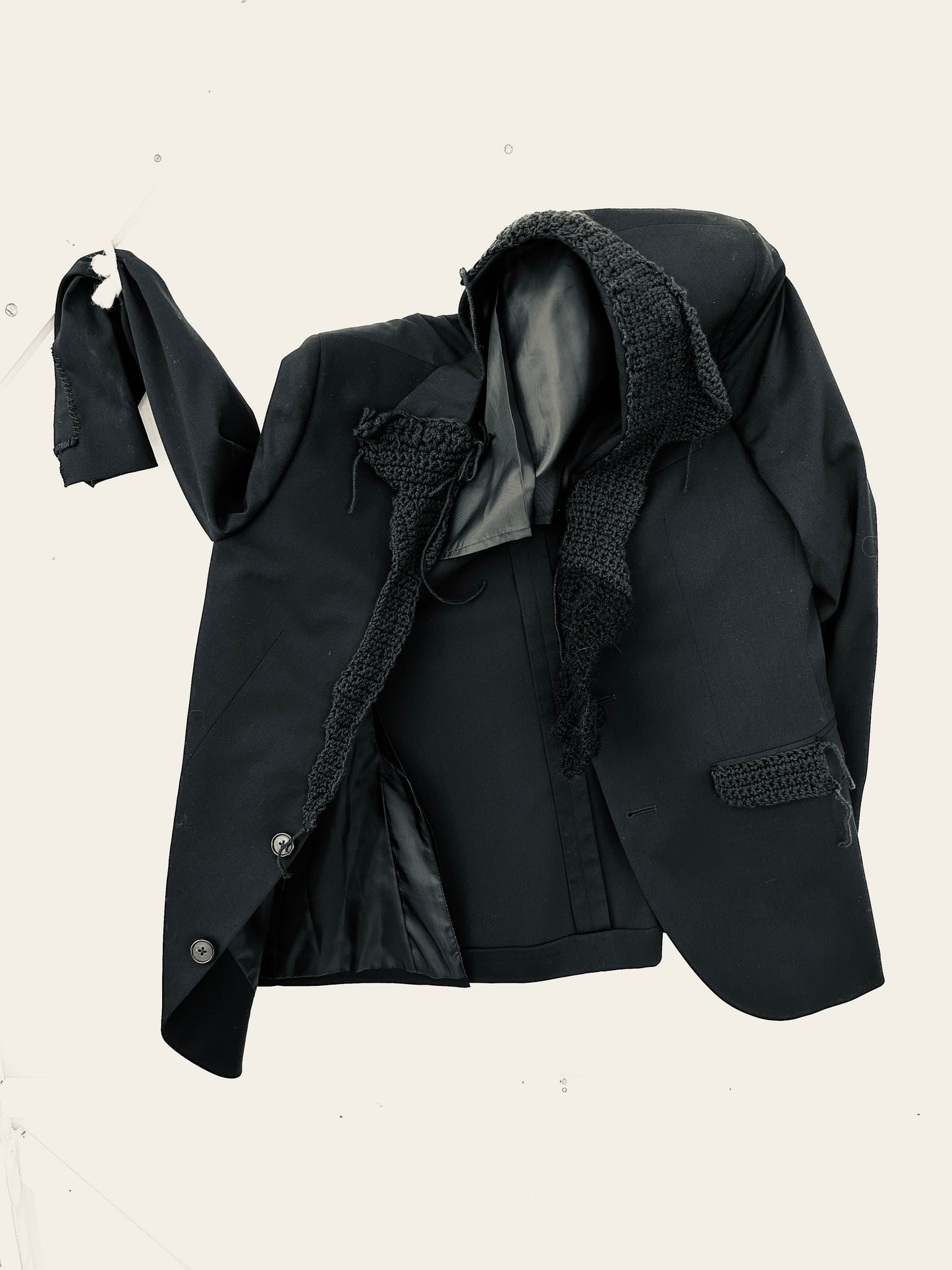 Chrochet lapel jacket