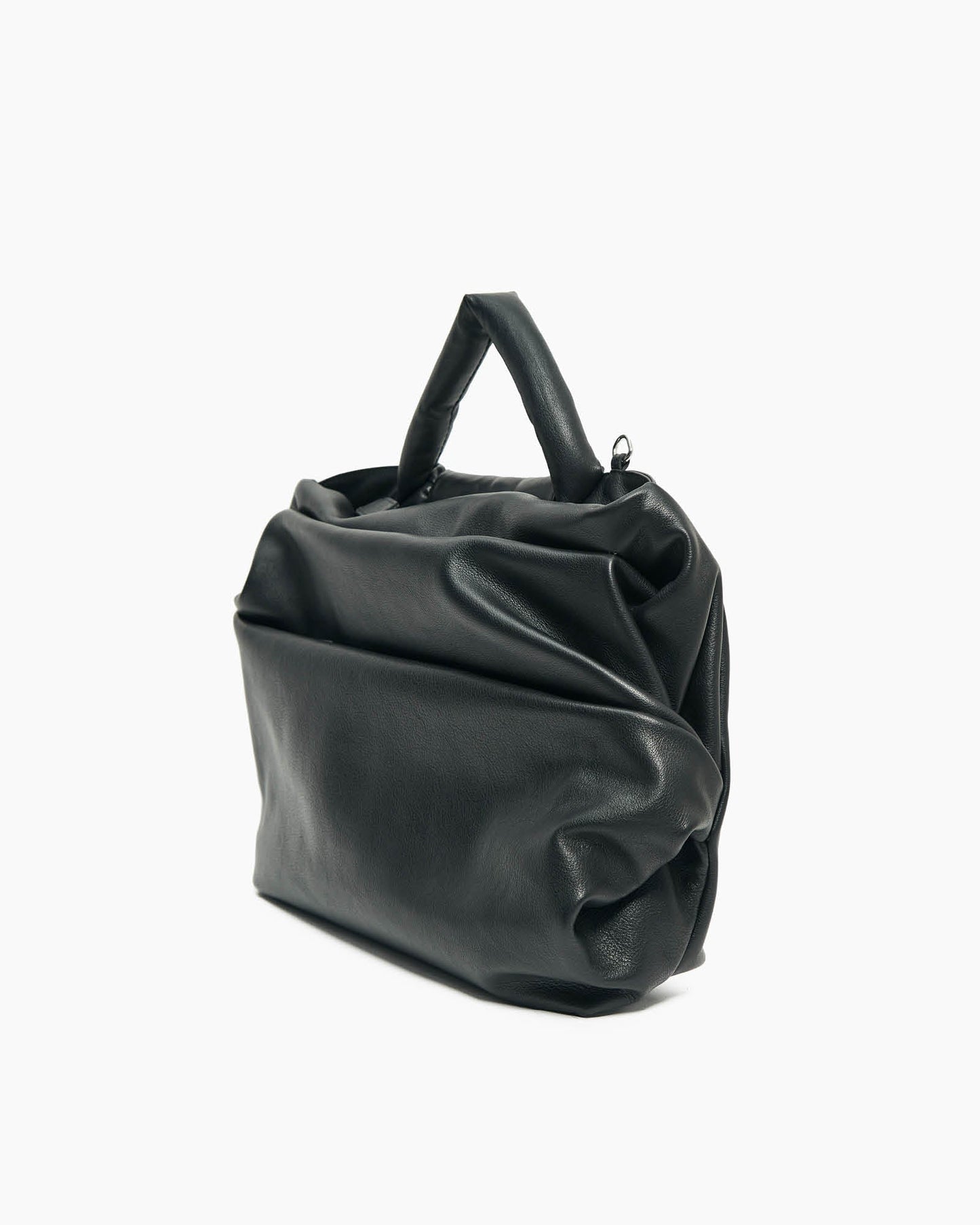 Soft padded leather handbag