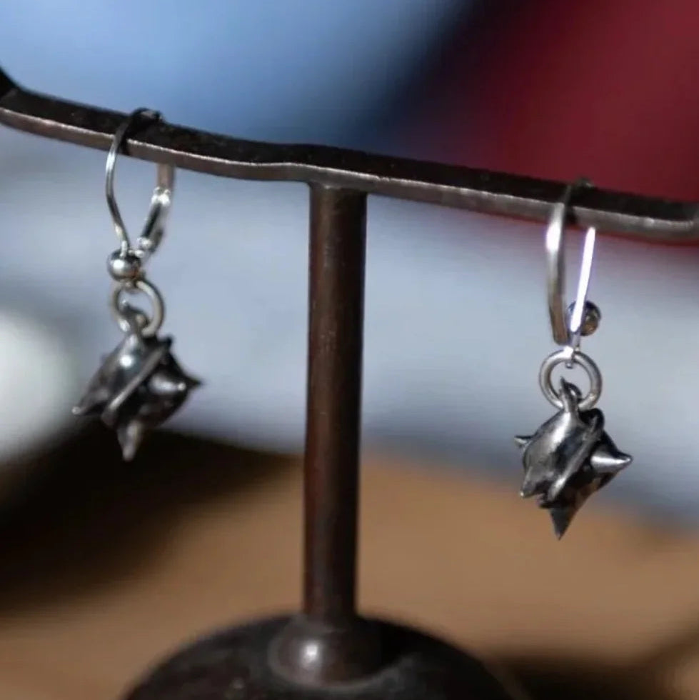 Spike ball earring