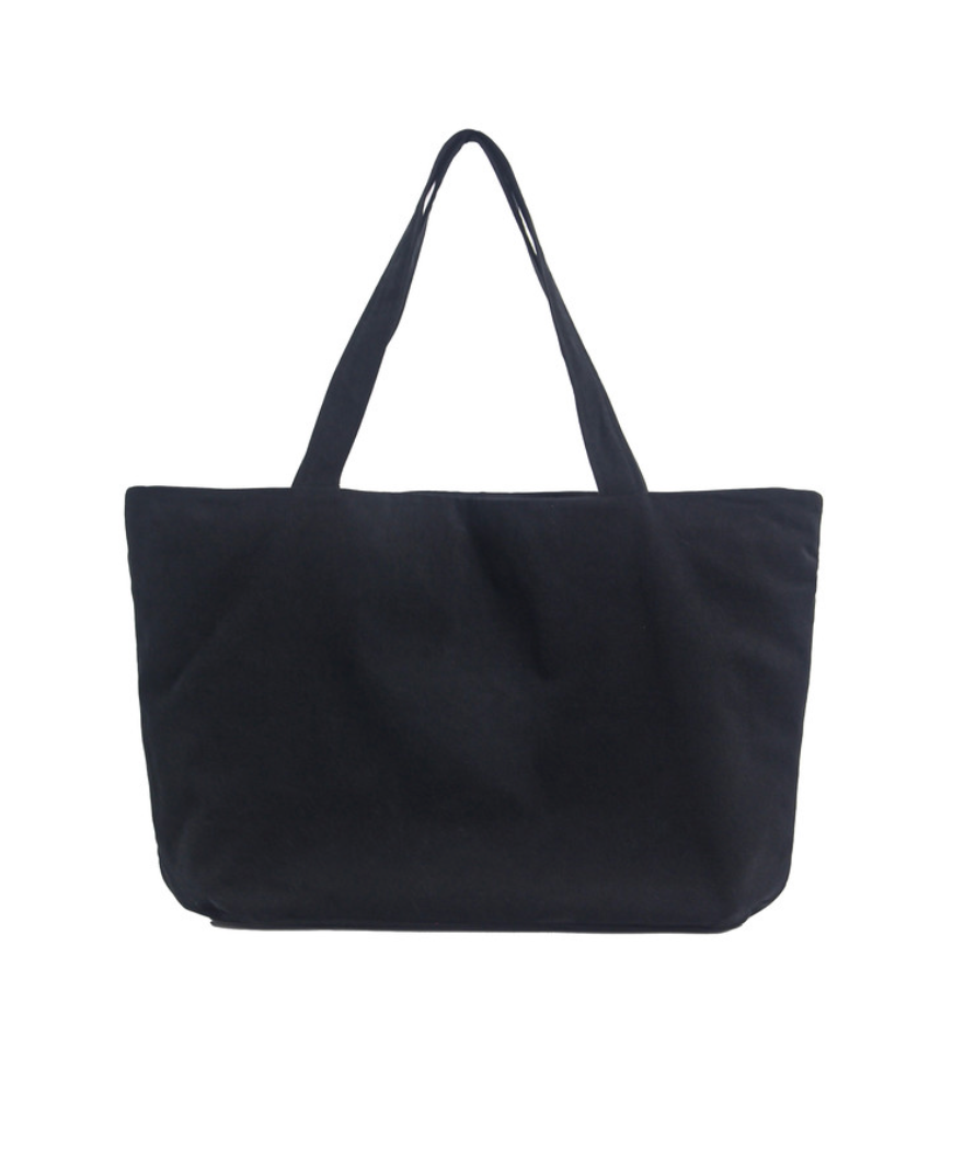 Spiral tote bag black
