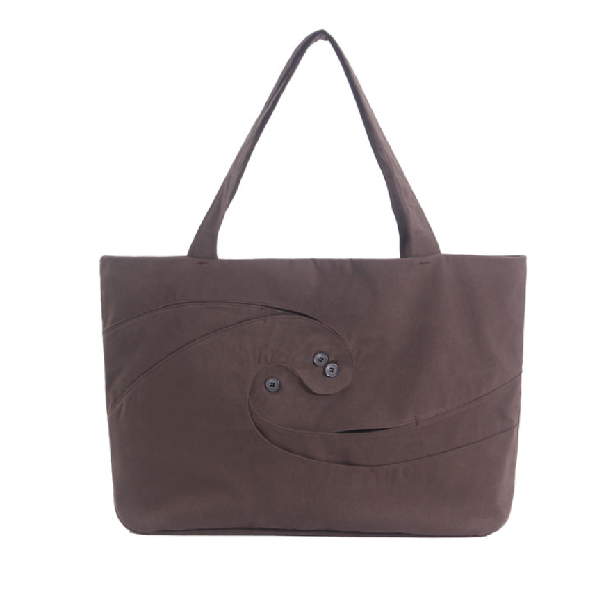 Spiral tote bag sparrow brown