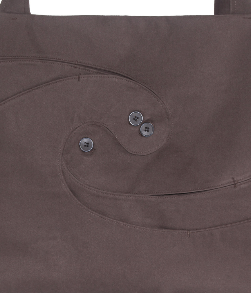 Spiral tote bag sparrow brown
