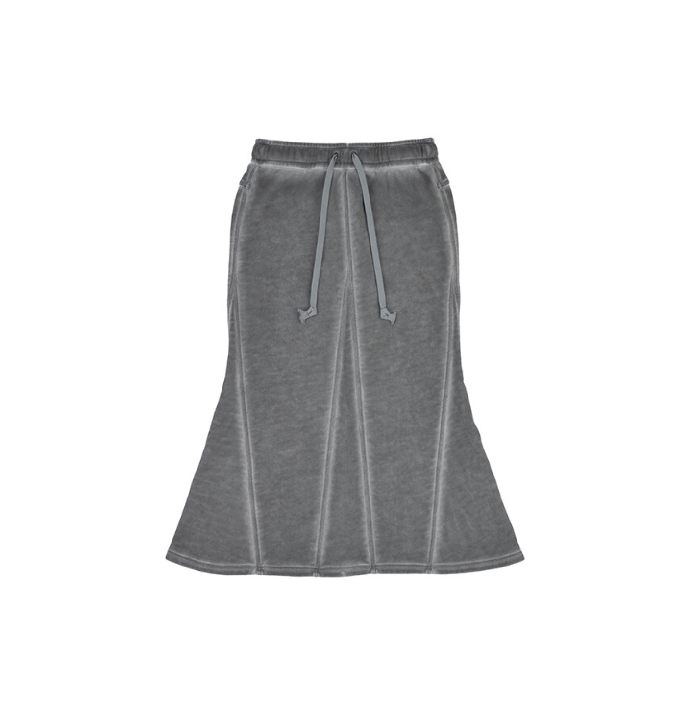 Signature luna garment washing skirt charcoal