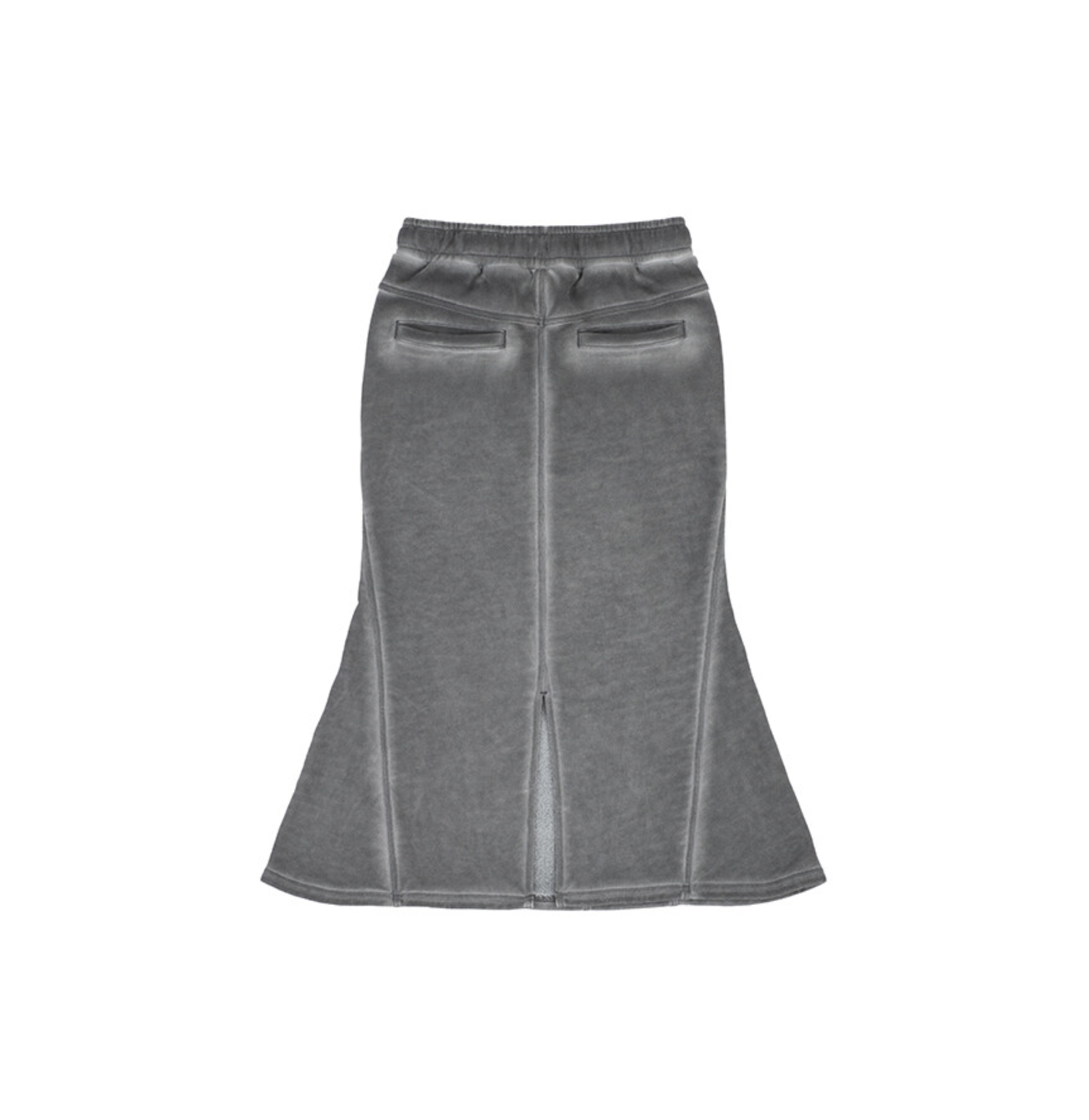 Signature luna garment washing skirt charcoal