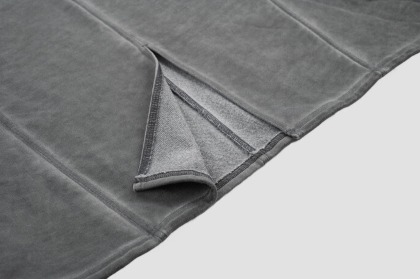 Signature luna garment washing skirt charcoal
