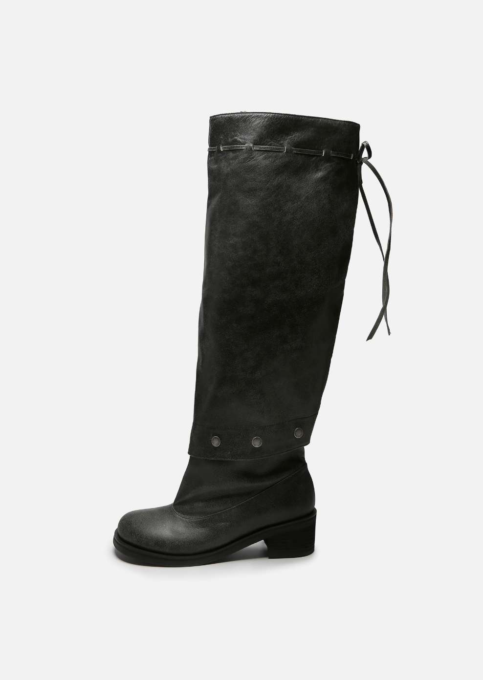 Heidi Button Boots / gray