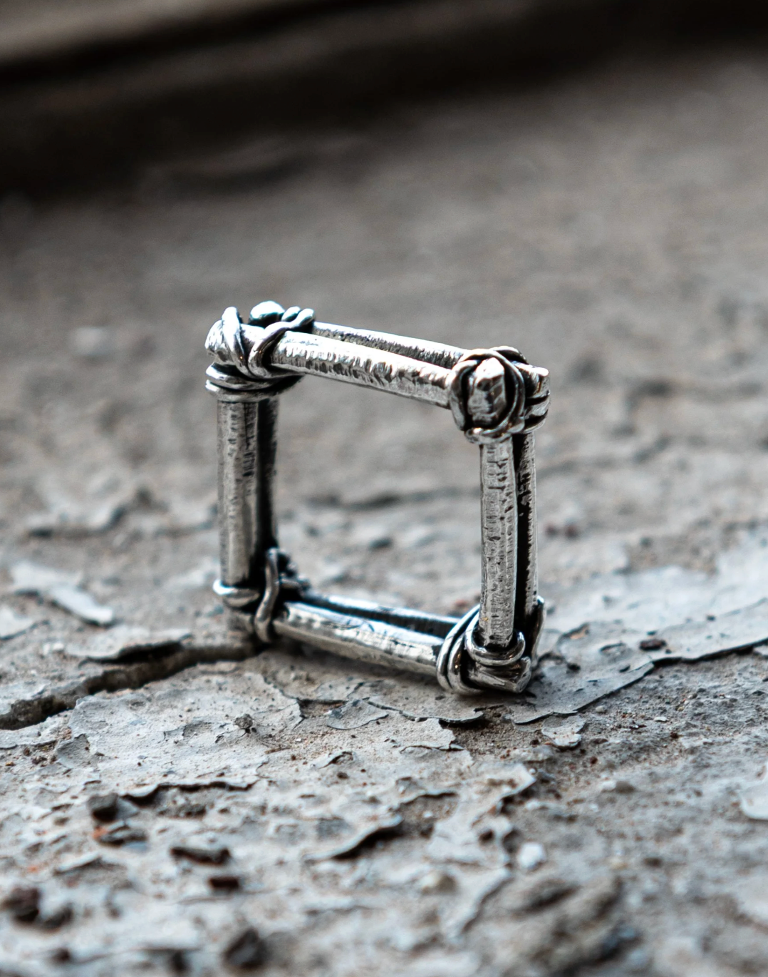 Bamboo knot ring