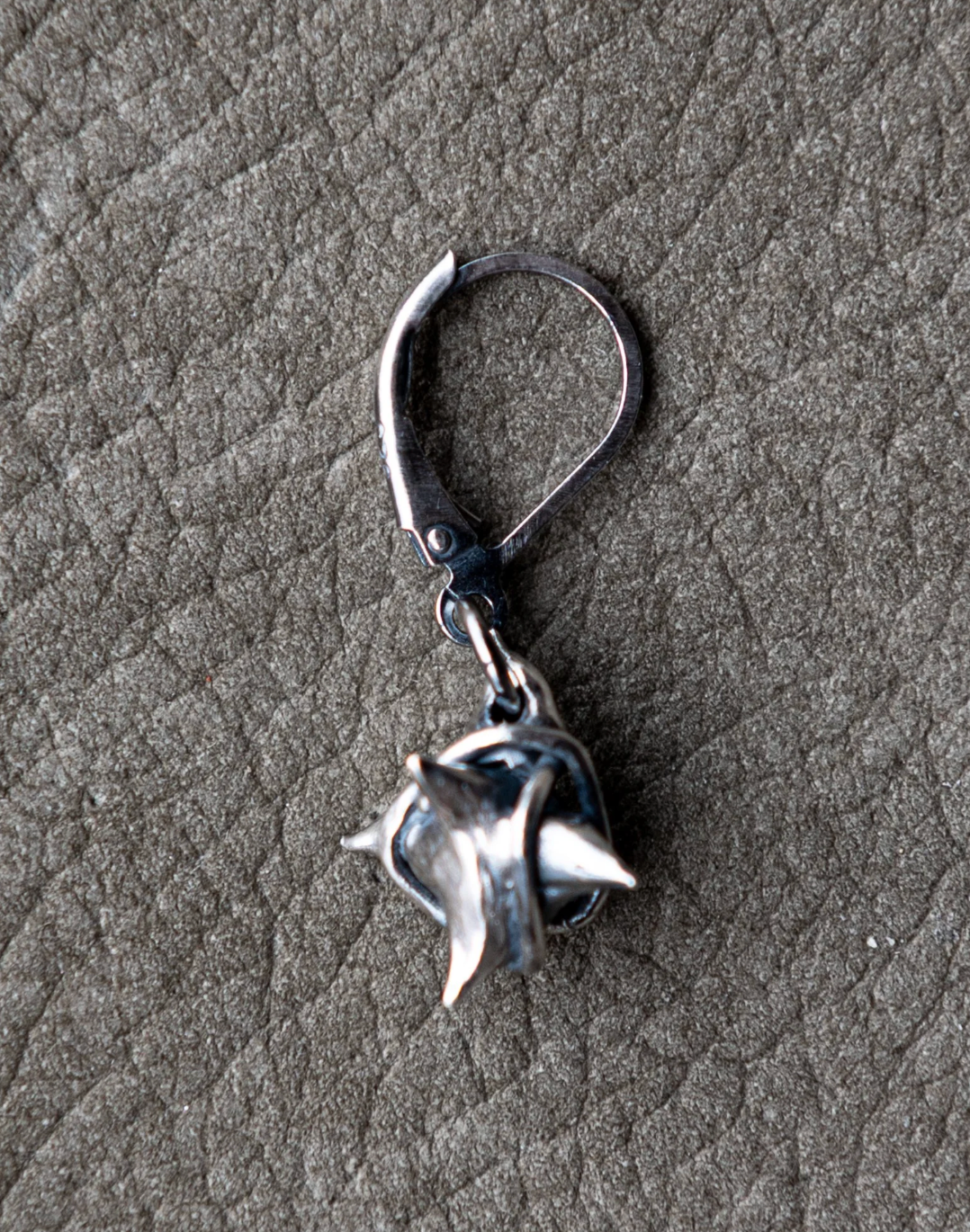 Spike ball hoop earring (pair)