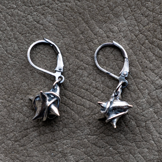 Spike ball hoop earring (pair)