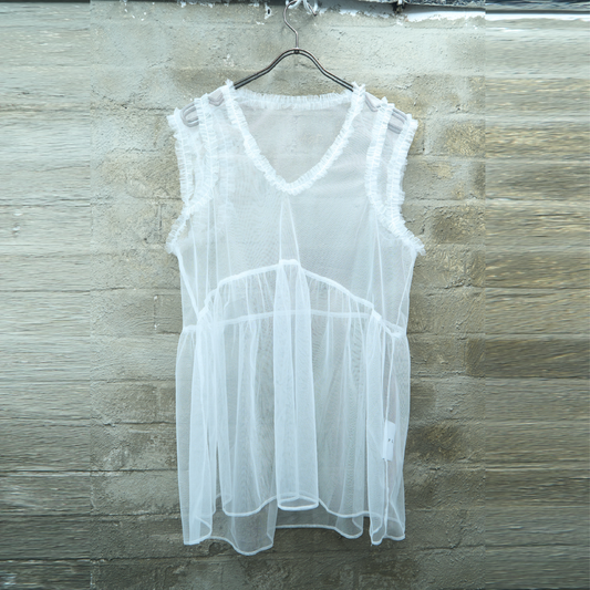 Sheer V-Neck Tunic