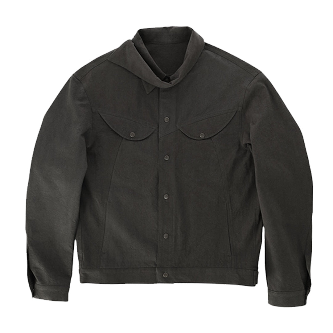 Wind collar jacket_ver balance (dark grey)