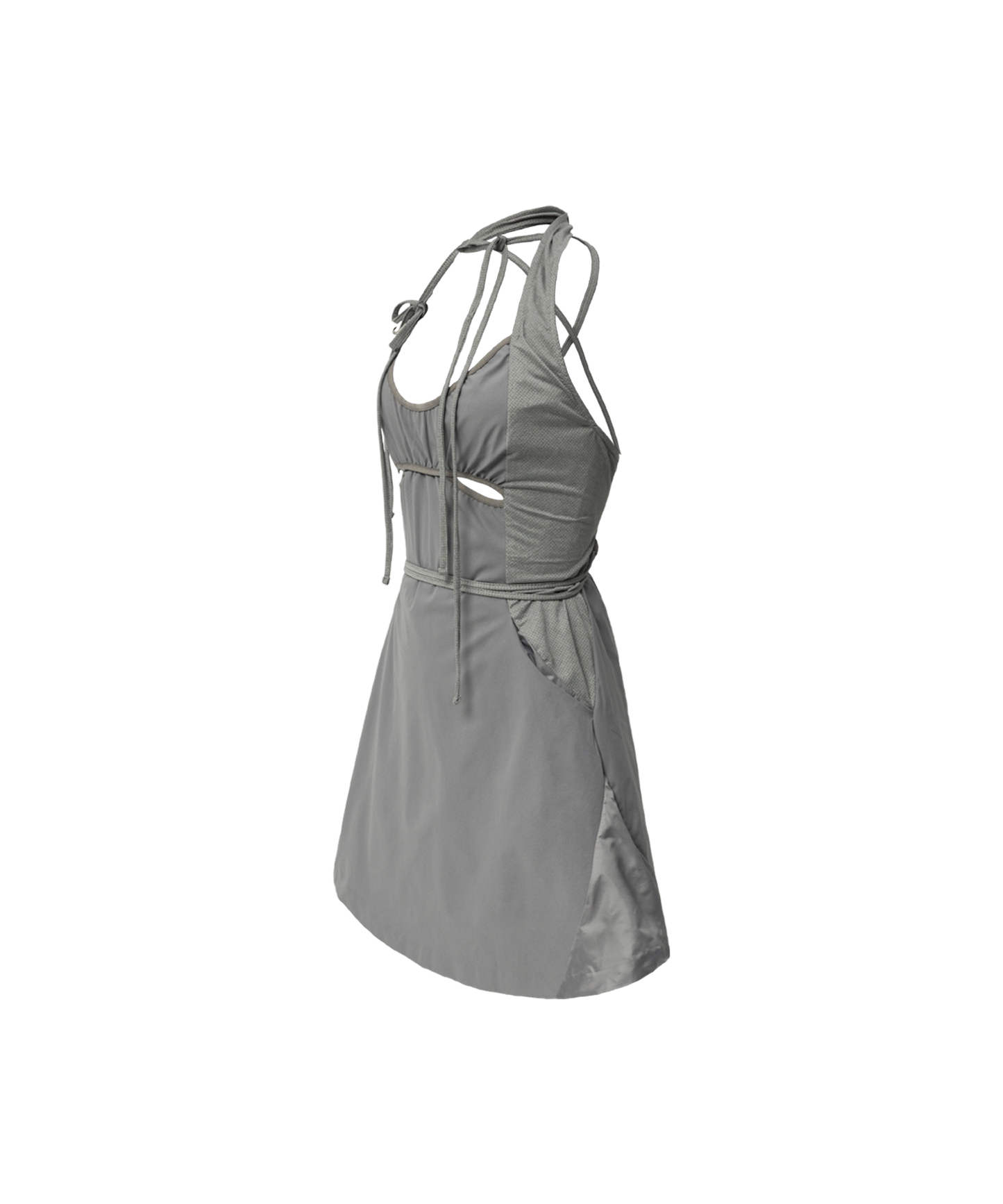 Halter neck apron dress