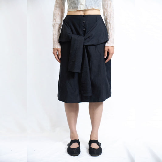 Tie Waist Wrap Skirt